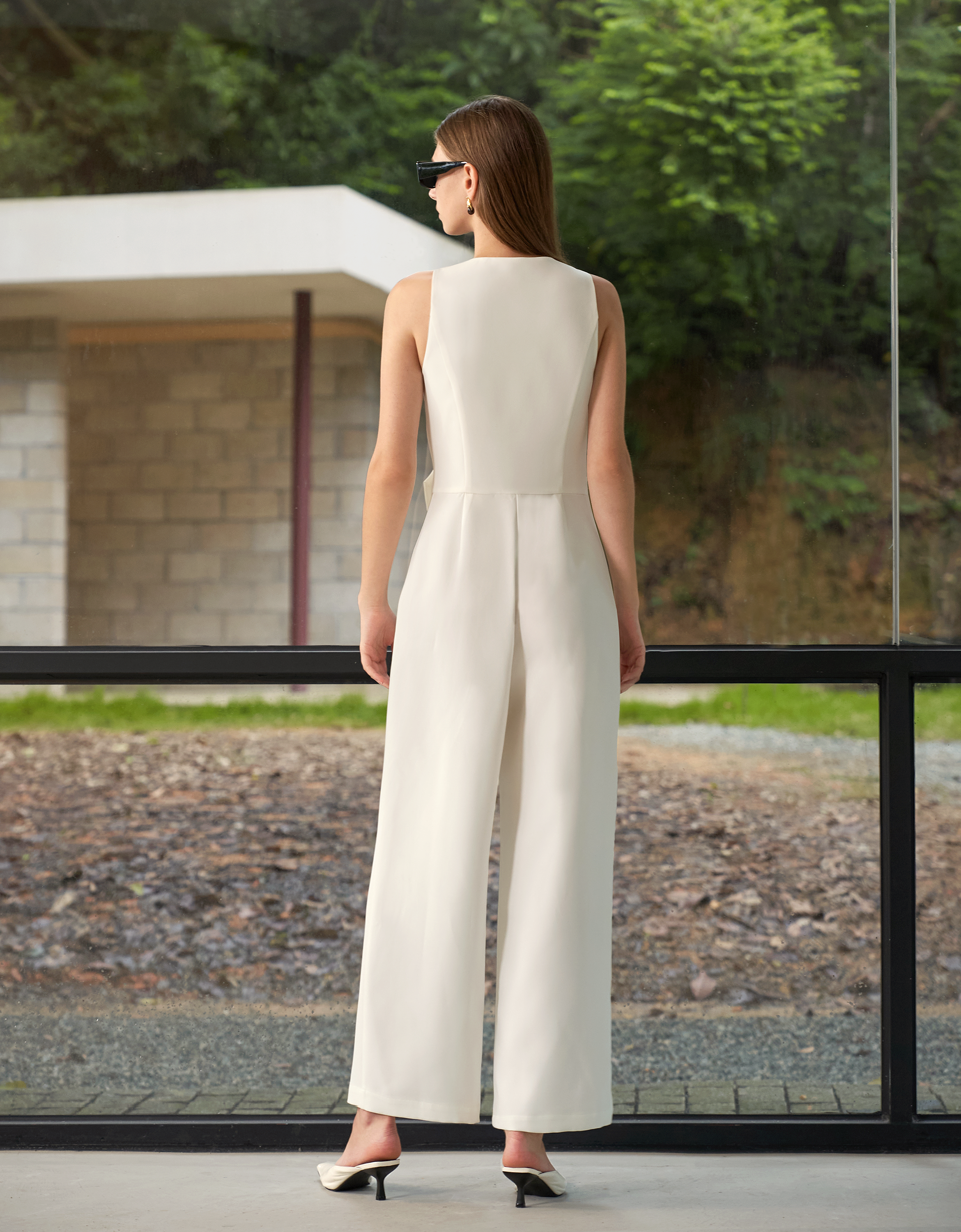 Asymmetric Wrap Front Jumpsuit