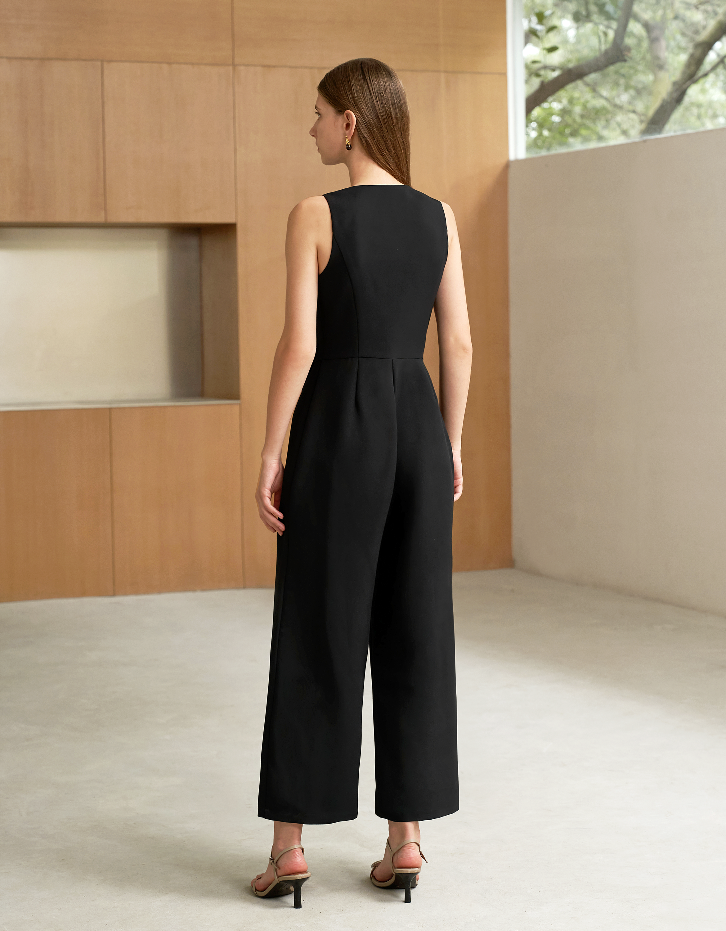 Asymmetric Wrap Front Jumpsuit