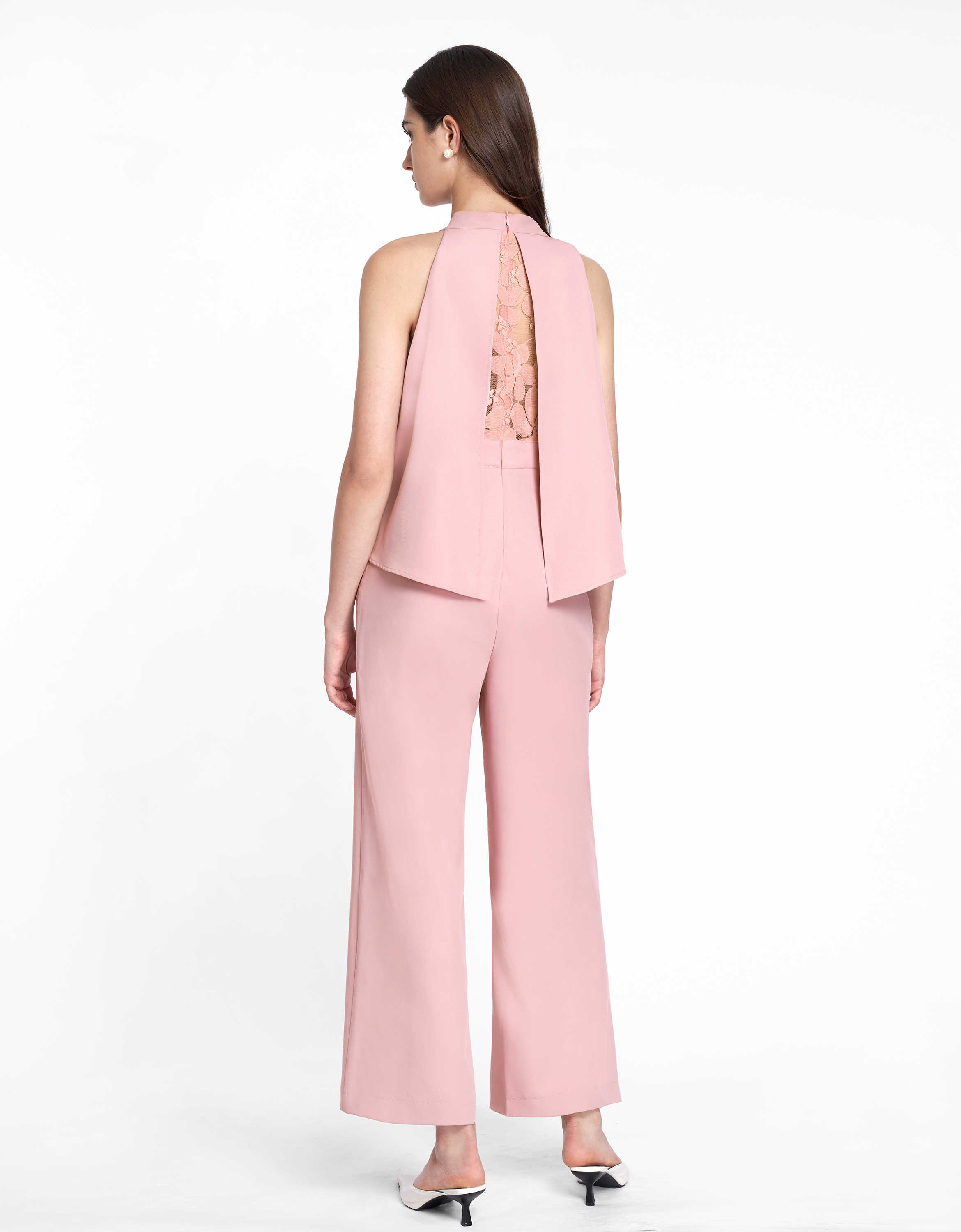 Halter Neck Layered Jumpsuit