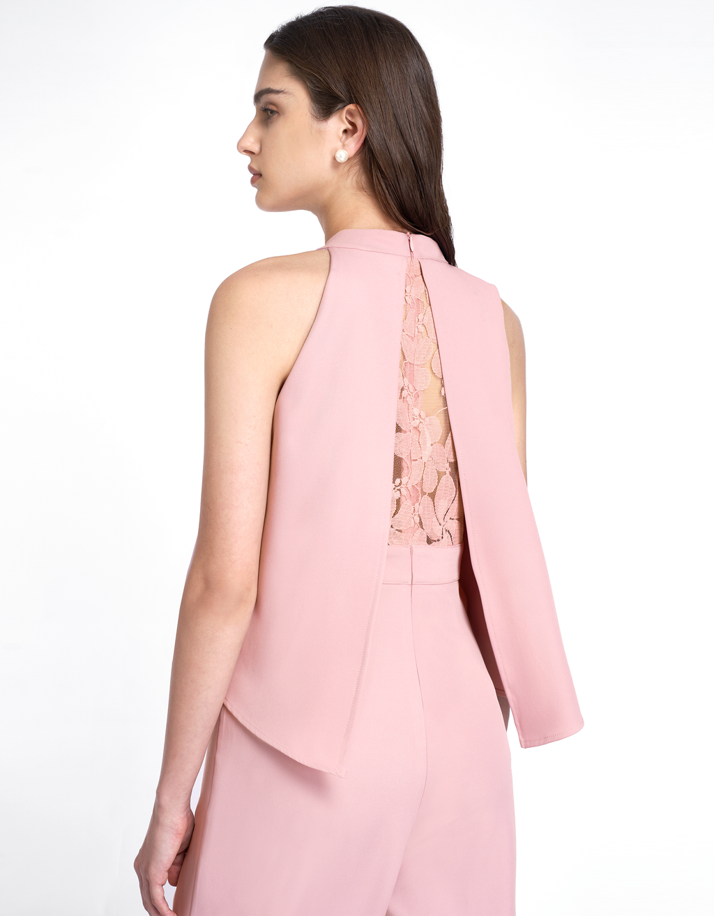 Halter Neck Layered Jumpsuit