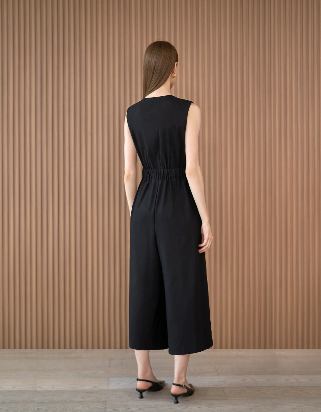 V-neck Wrap Jumpsuit