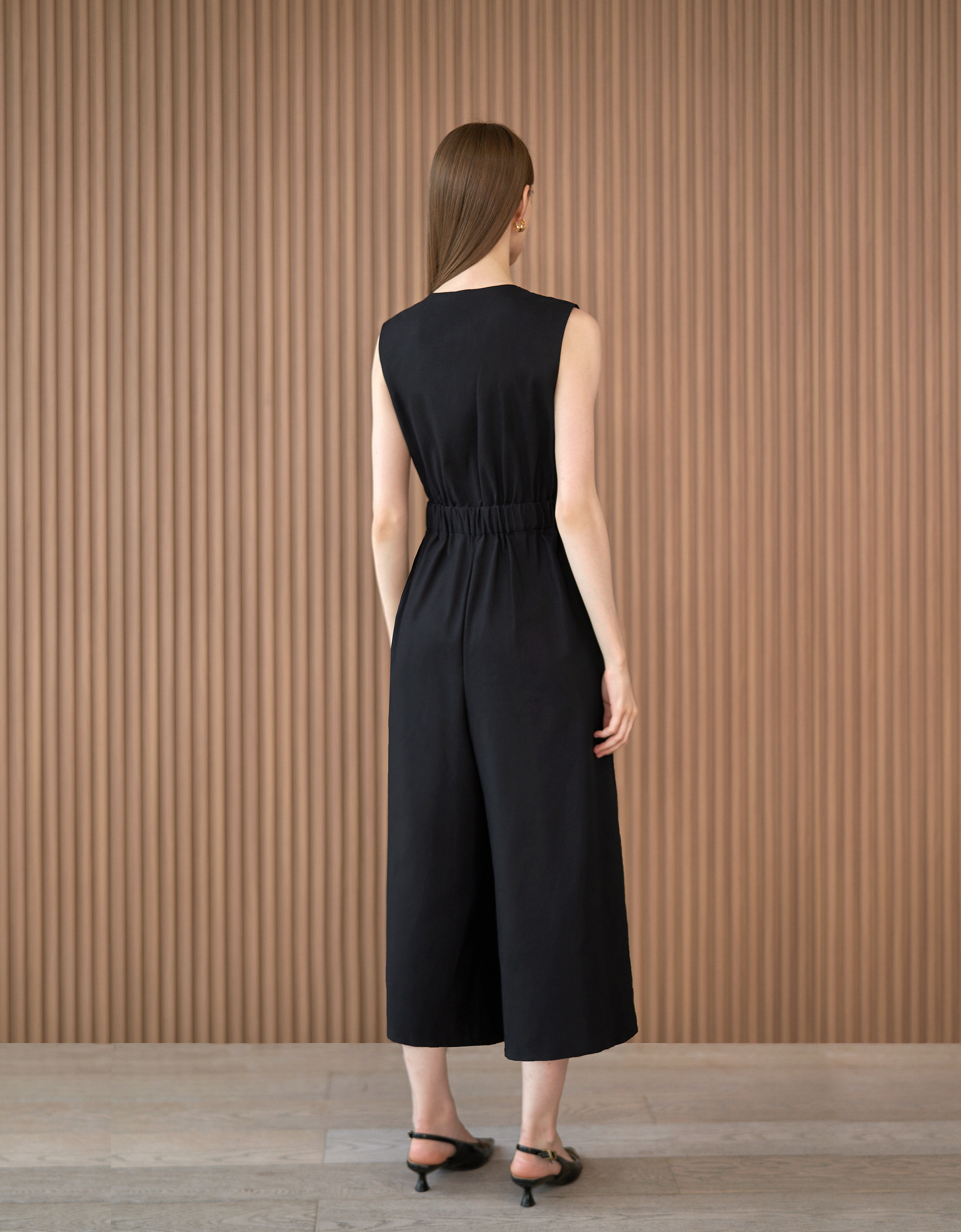 V-neck Wrap Jumpsuit