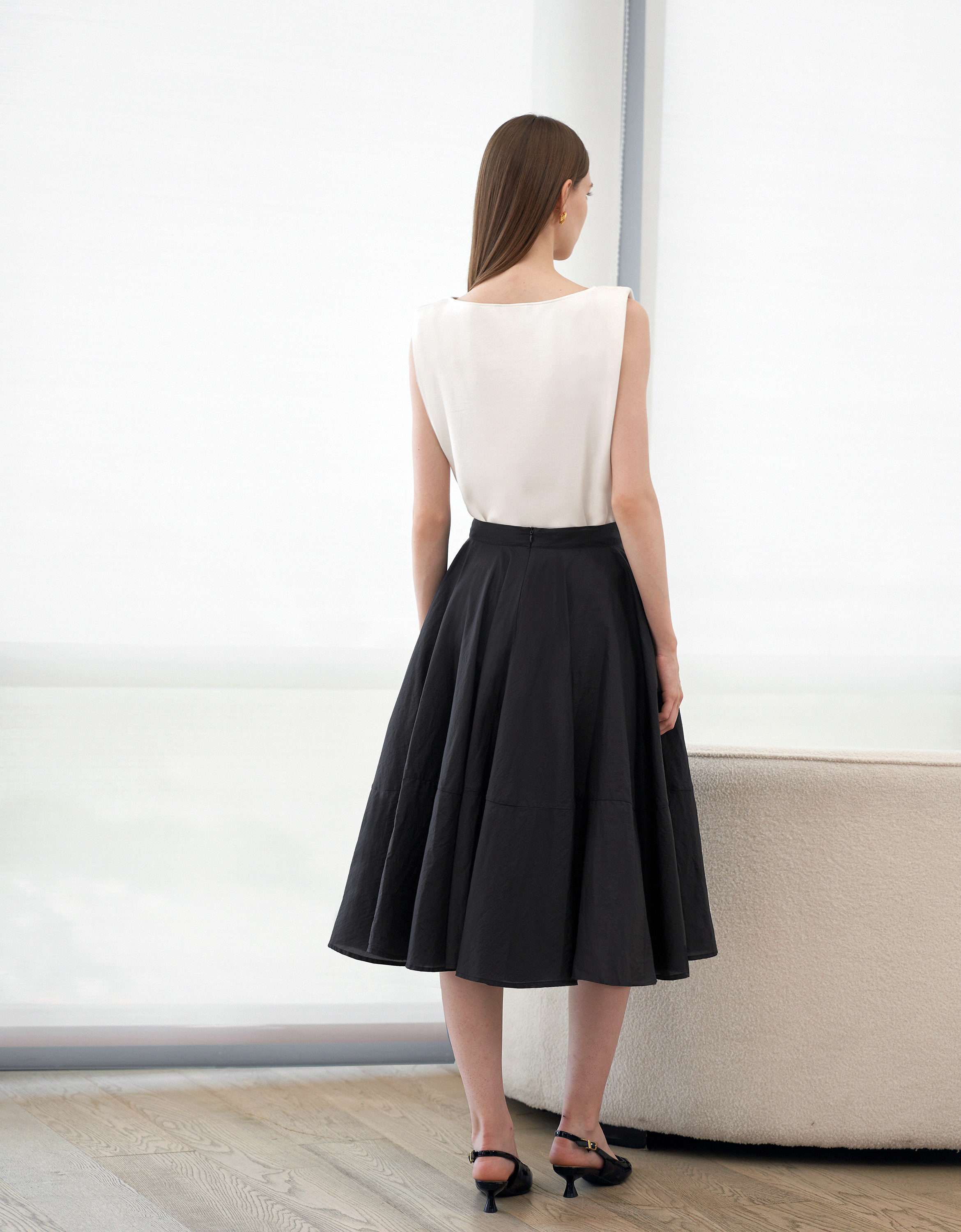 A-line Midi Skirt