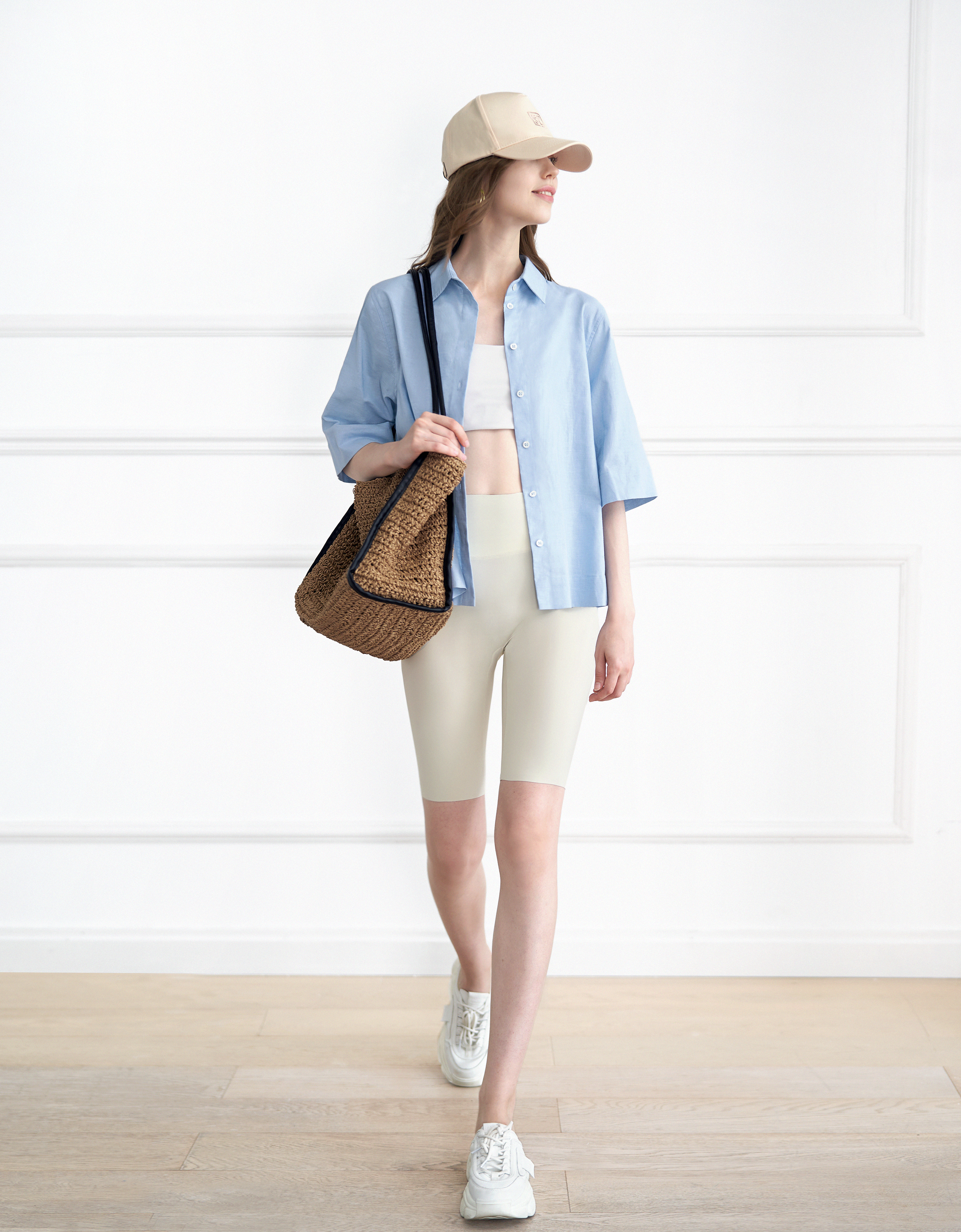 Button Front Short Sleeve Shirt