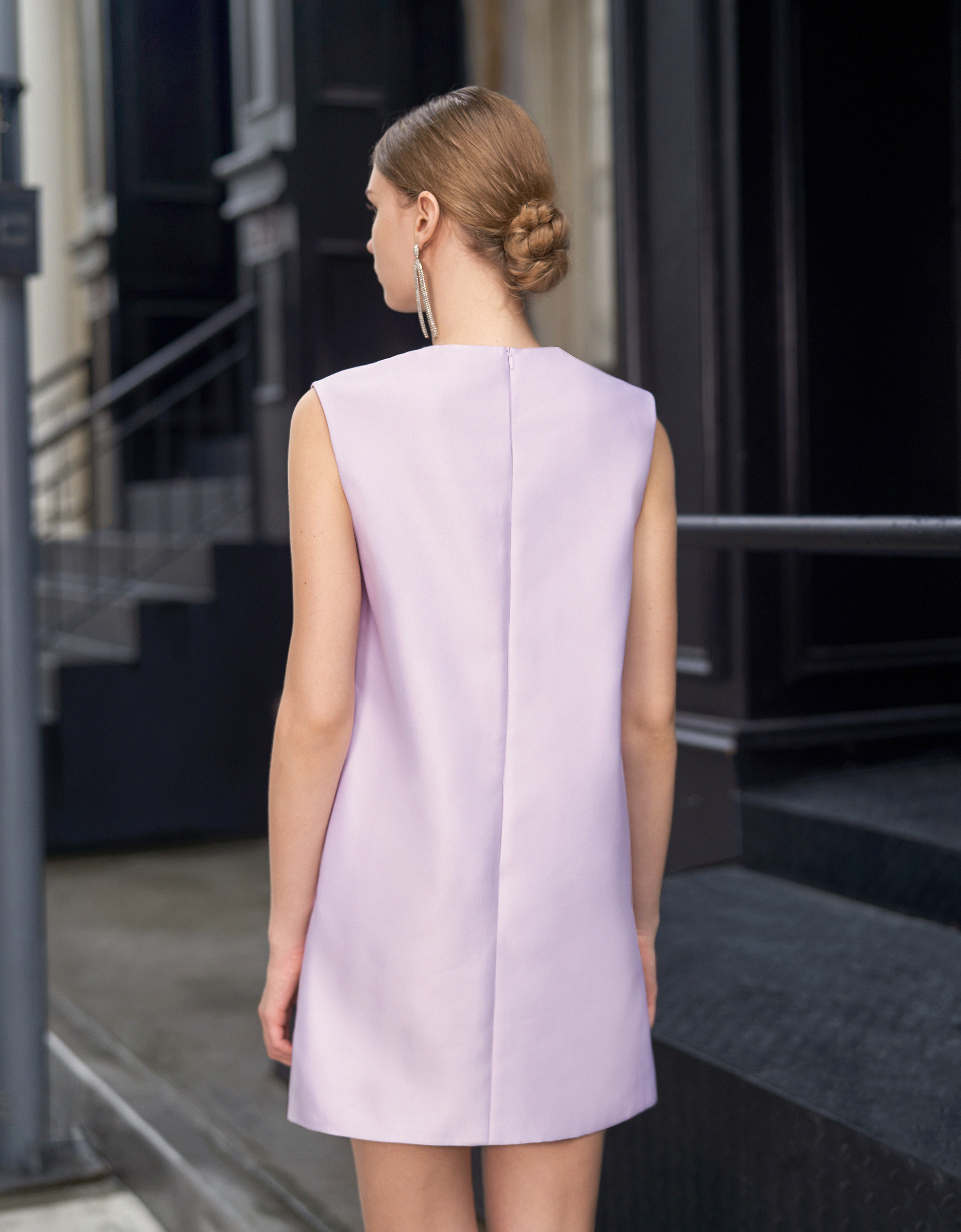 Patch Pocket Sleeveless Dress