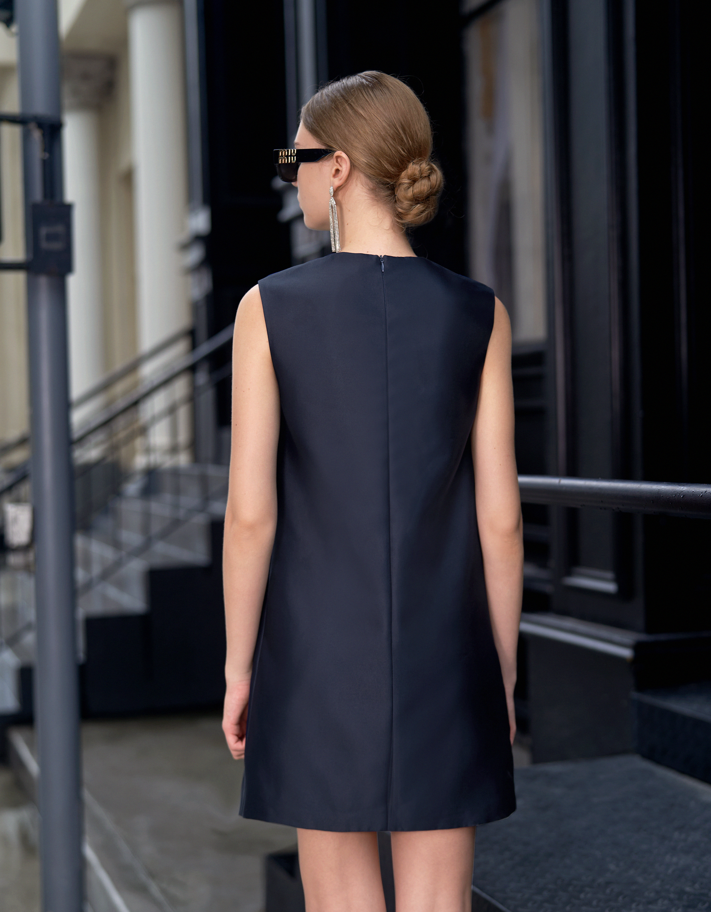 Patch Pocket Sleeveless Dress