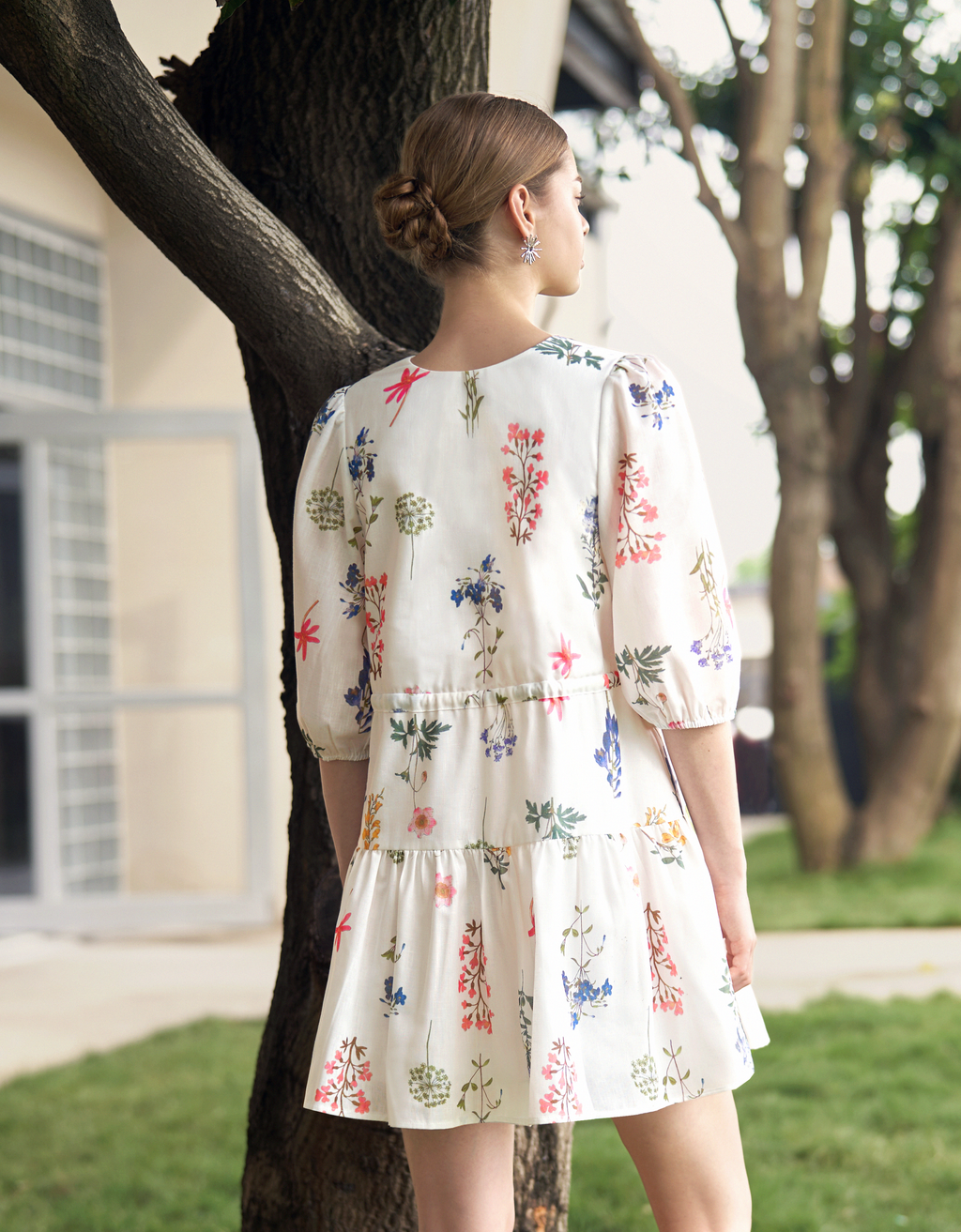 Two-way Floral Print Dress