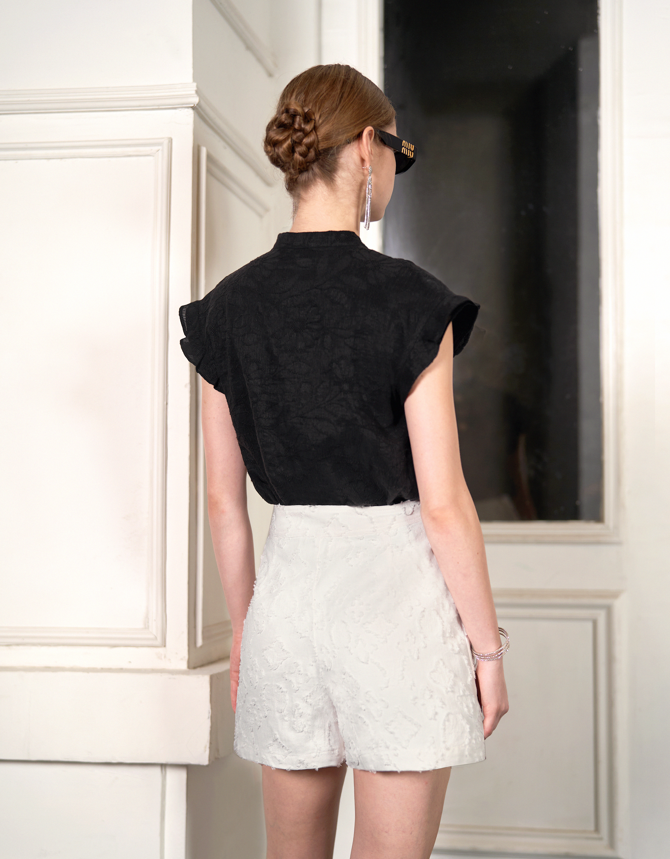 Jacquard Zip Shorts