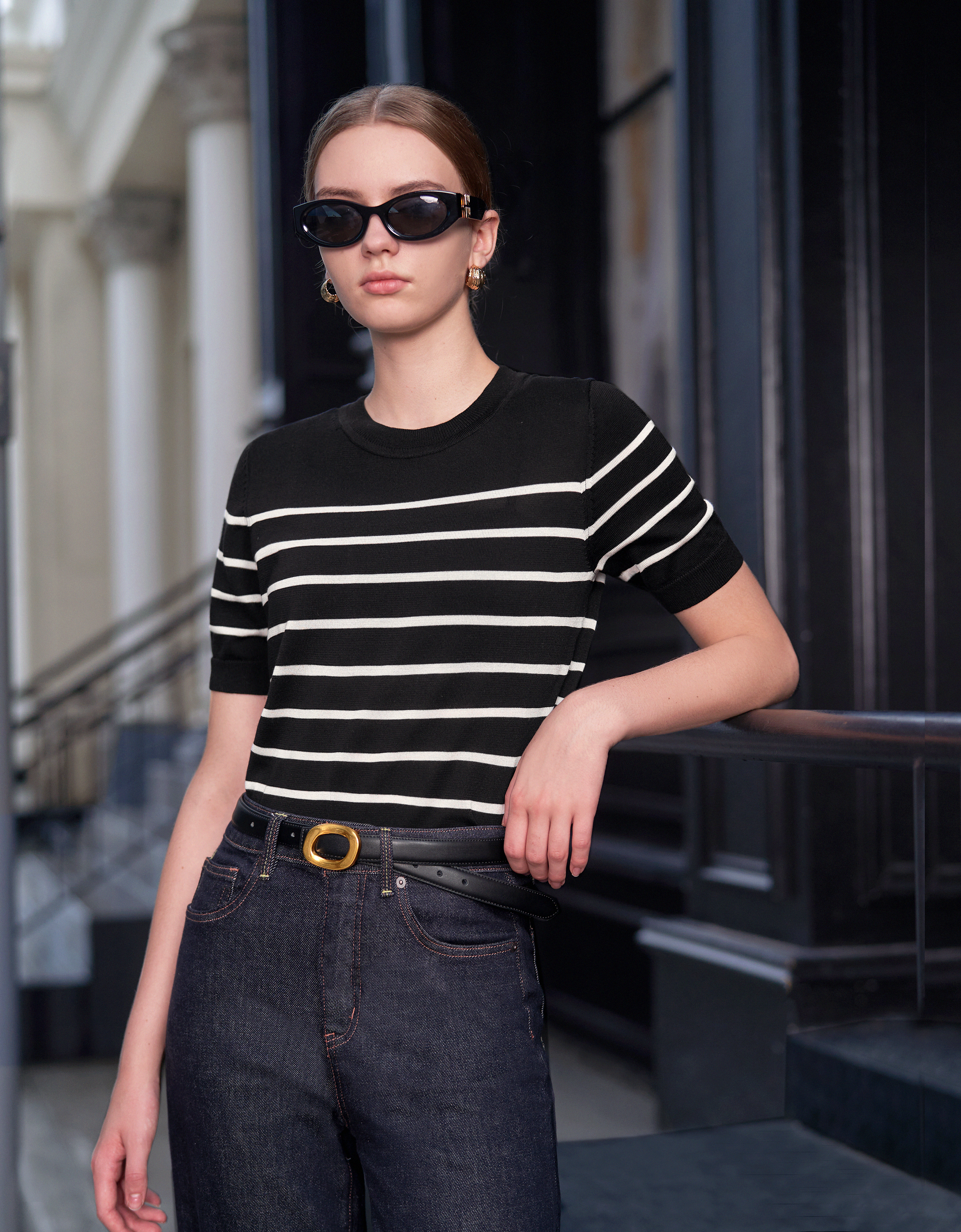 Short Sleeve Stripe T-Shirt