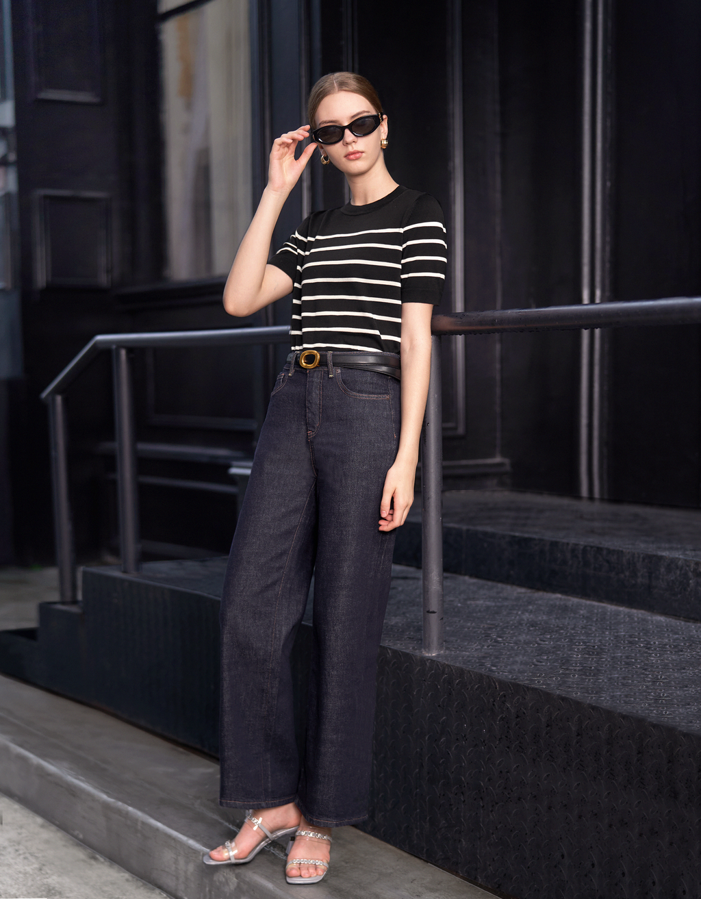 Wide Leg Denim Jeans